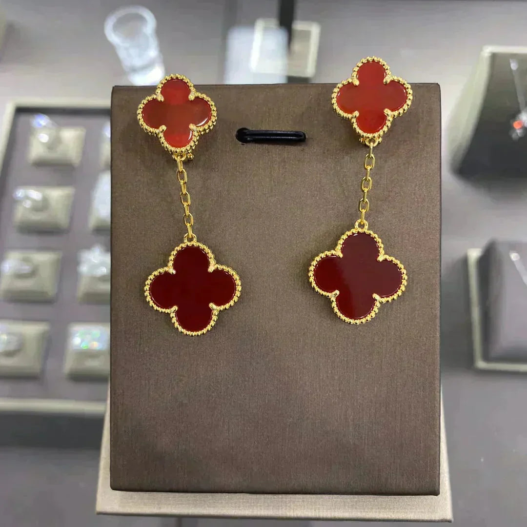[Imperial] CLOVER 2 MOTIFS  EARRINGS (MULTIPLE CHOICESC