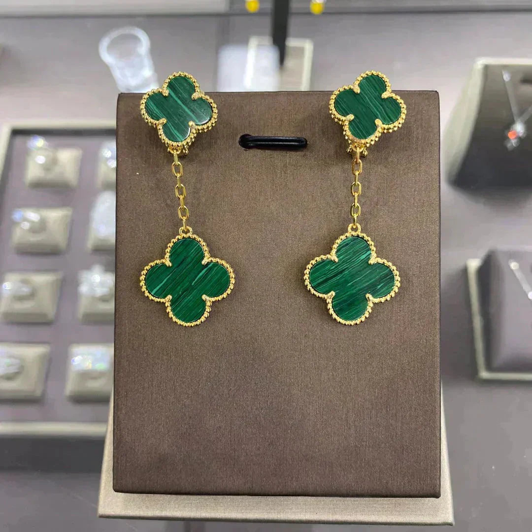 [Imperial] CLOVER 2 MOTIFS  EARRINGS (MULTIPLE CHOICESC