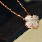 [Imperial] CLOVER 15MM  GRAY MOTHER OF PEARL NECKLACE