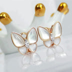 [Imperial] BUTTERFLY MOP DIAMOND EARRINGS
