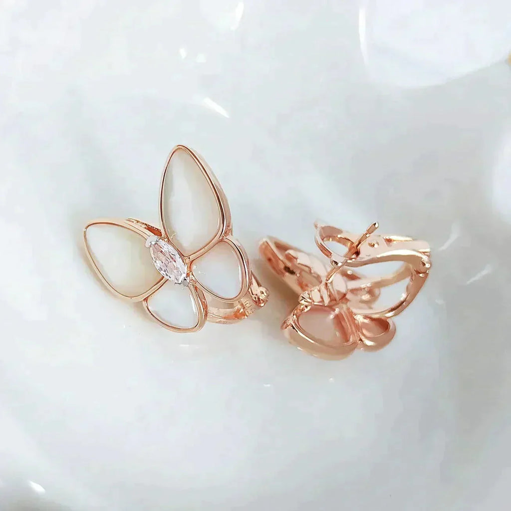 [Imperial] BUTTERFLY MOP DIAMOND EARRINGS