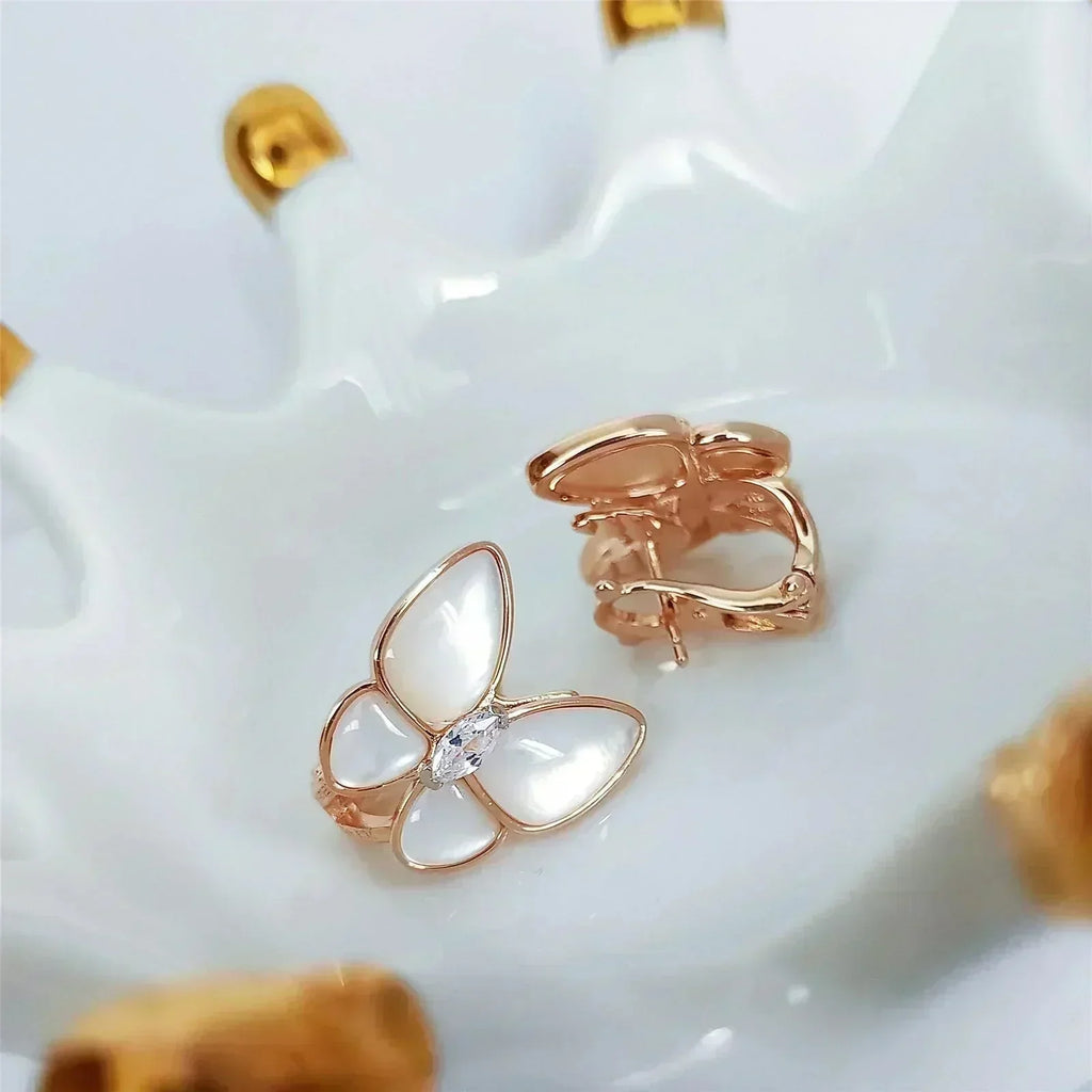 [Imperial] BUTTERFLY MOP DIAMOND EARRINGS