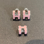 [Imperial] MINI POP H SILVER EARRINGS PINK