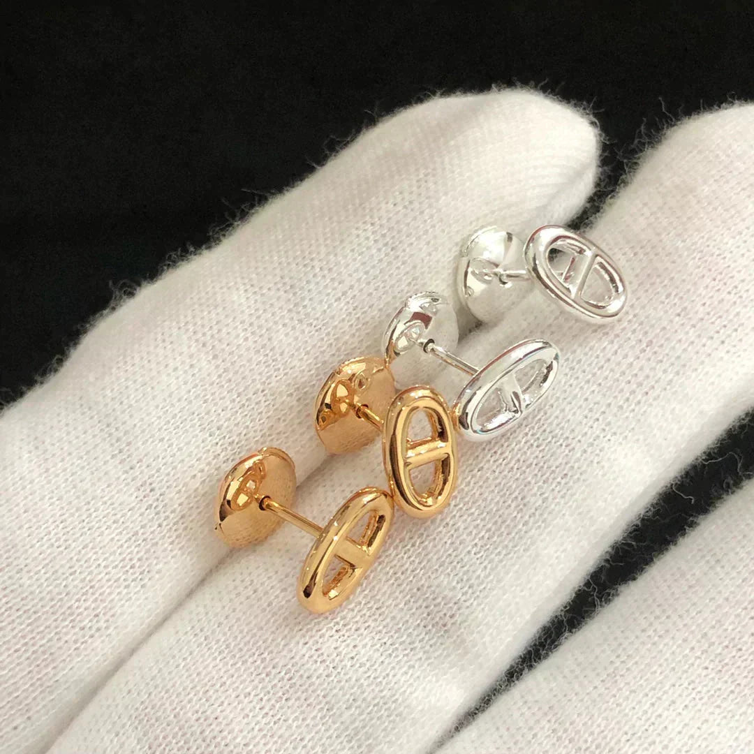 [Imperial] CHAINE SMALL EARRINGS GOLD AND SILVER