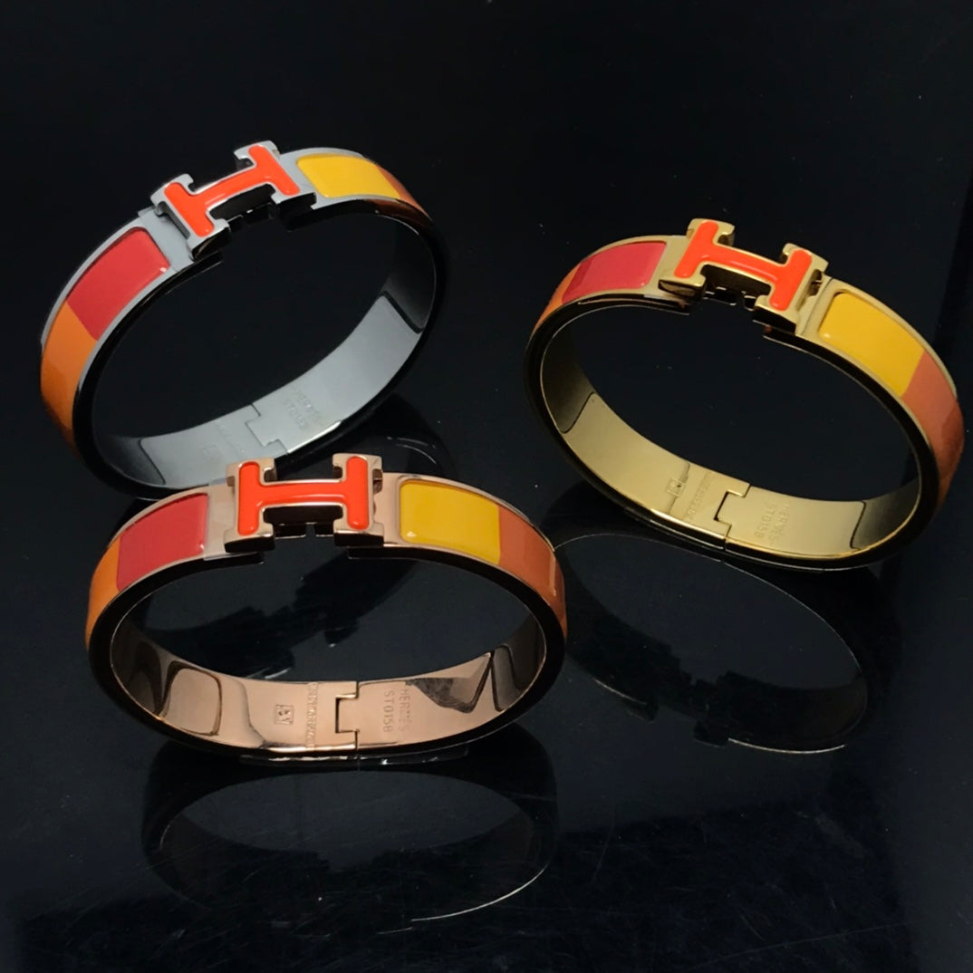 [Imperial] H BRACELET ORANGE RAINBOW CERAMIC