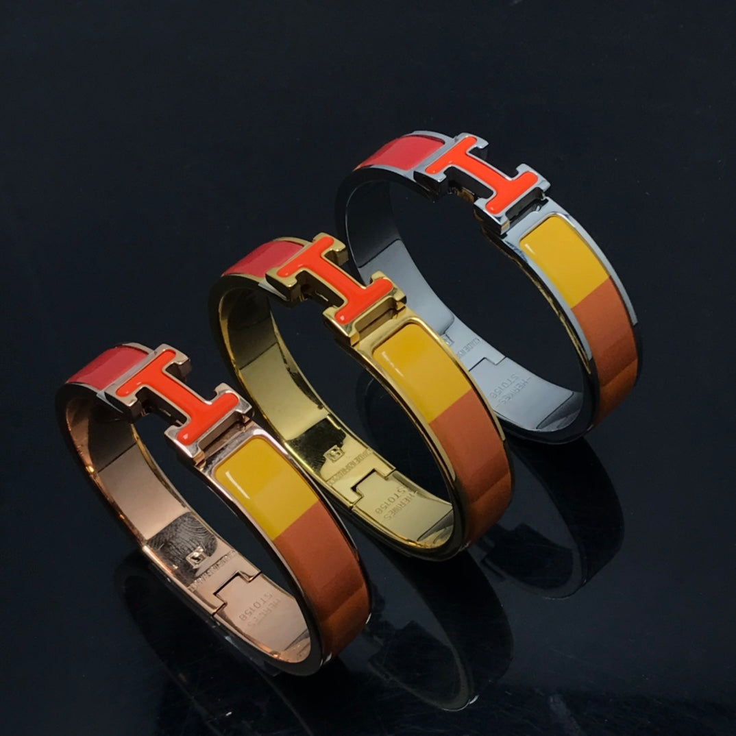 [Imperial] H BRACELET ORANGE RAINBOW CERAMIC