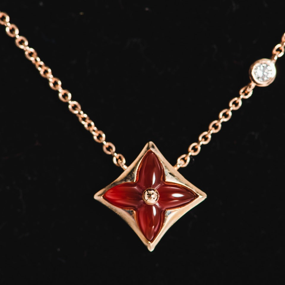[Imperial] STAR NECKLACE PINK GOLD 1 DIAMOND