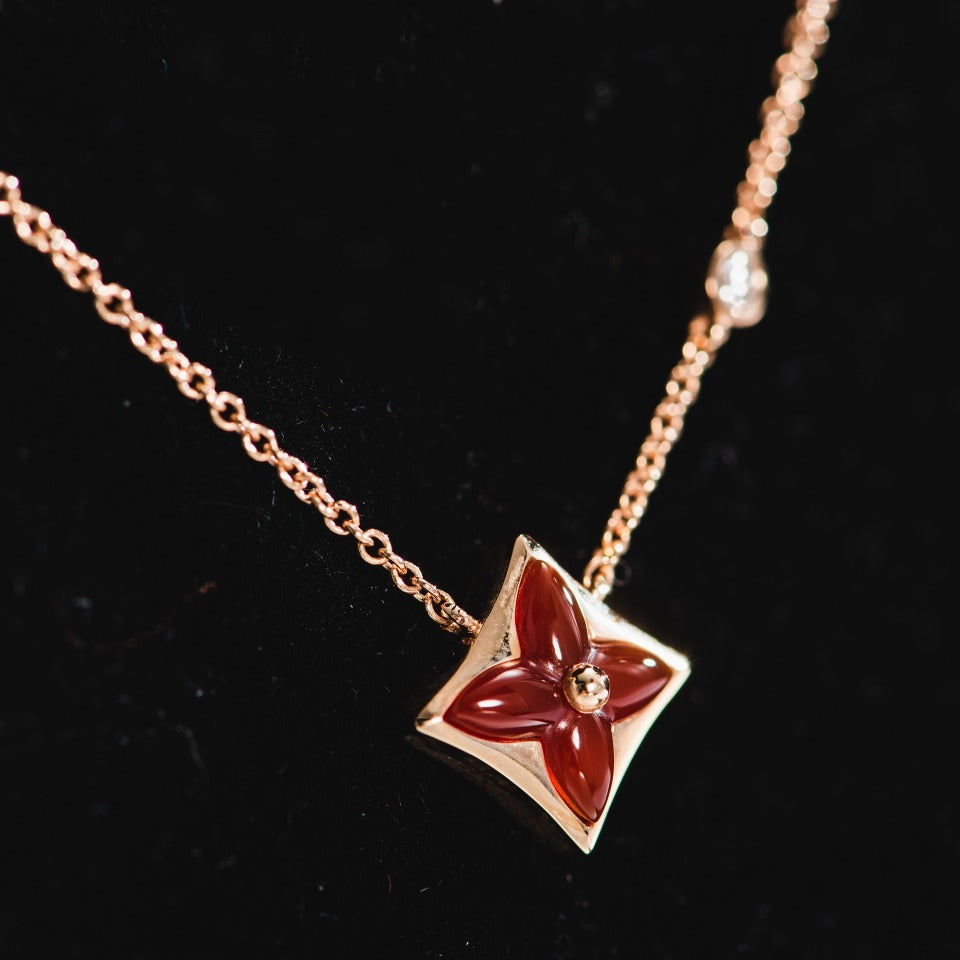 [Imperial] STAR NECKLACE PINK GOLD 1 DIAMOND