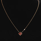 [Imperial] STAR NECKLACE PINK GOLD 1 DIAMOND