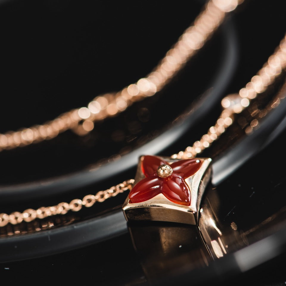 [Imperial] STAR NECKLACE PINK GOLD 1 DIAMOND