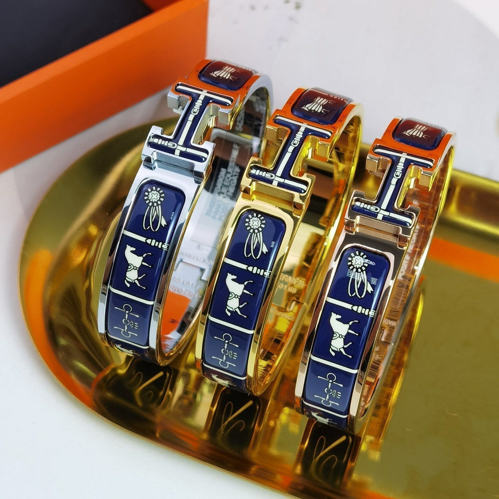 [Imperial] H COUVERTURES DARK BLUE BRACELET
