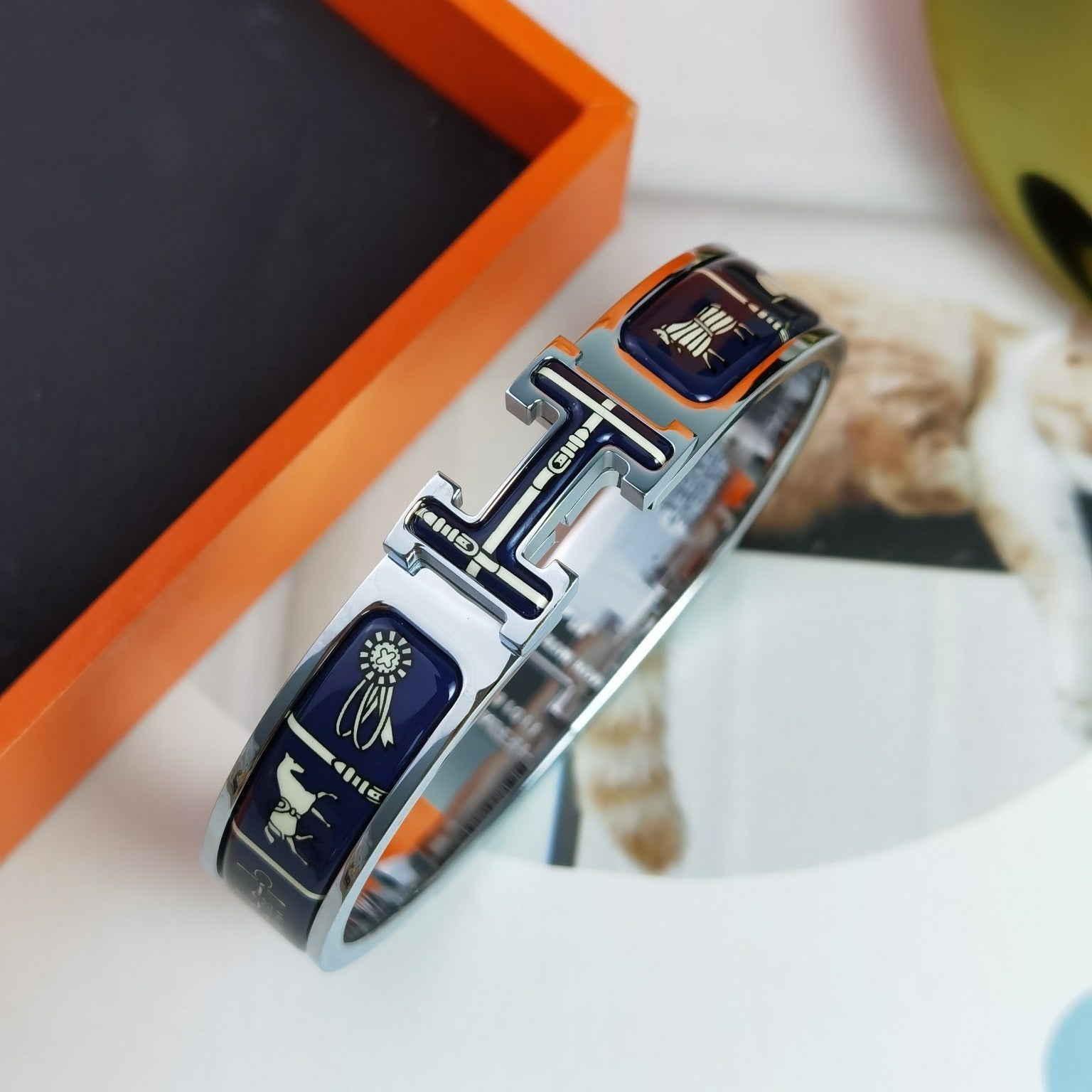 [Imperial] H COUVERTURES DARK BLUE BRACELET
