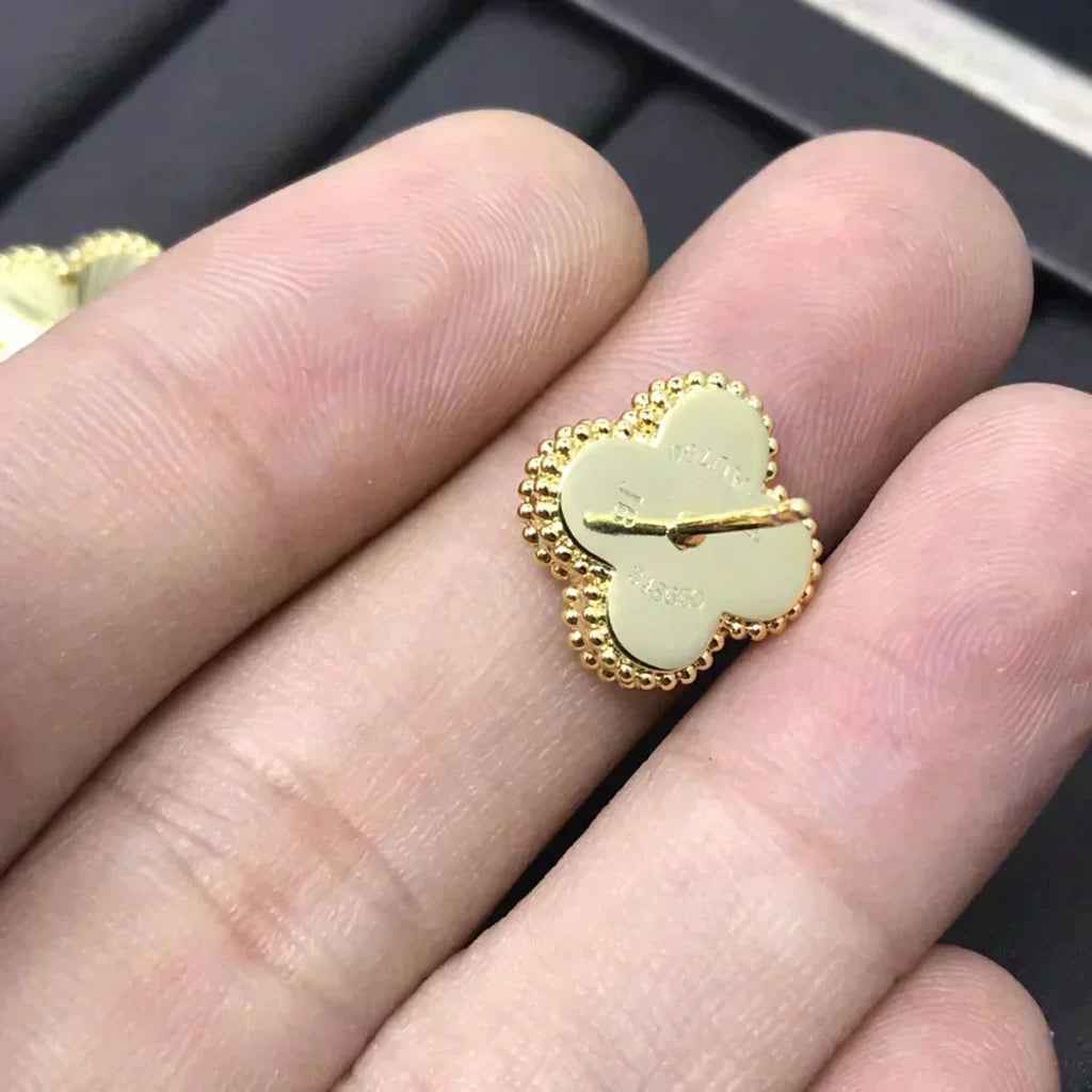 [Imperial] CLOVER MINI 9.5MM LASER EARRINGS