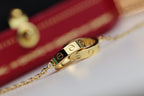 [Imperial] LOVE NECKLACE DOUBLE RING GOLD