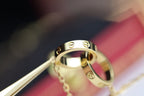 [Imperial] LOVE NECKLACE DOUBLE RING GOLD
