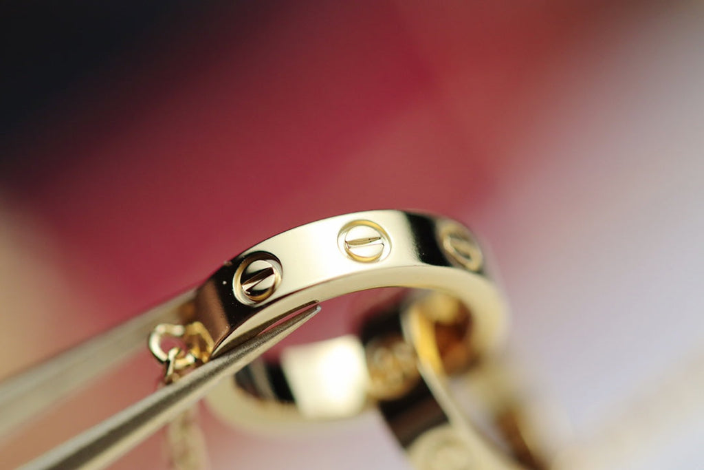 [Imperial] LOVE NECKLACE DOUBLE RING GOLD
