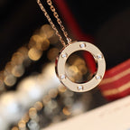 [Imperial] LOVE NECKLACE 16MM 6 DIAMONDS PINK GOLD