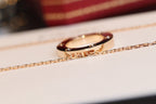 [Imperial] LOVE NECKLACE 16MM 6 DIAMONDS PINK GOLD