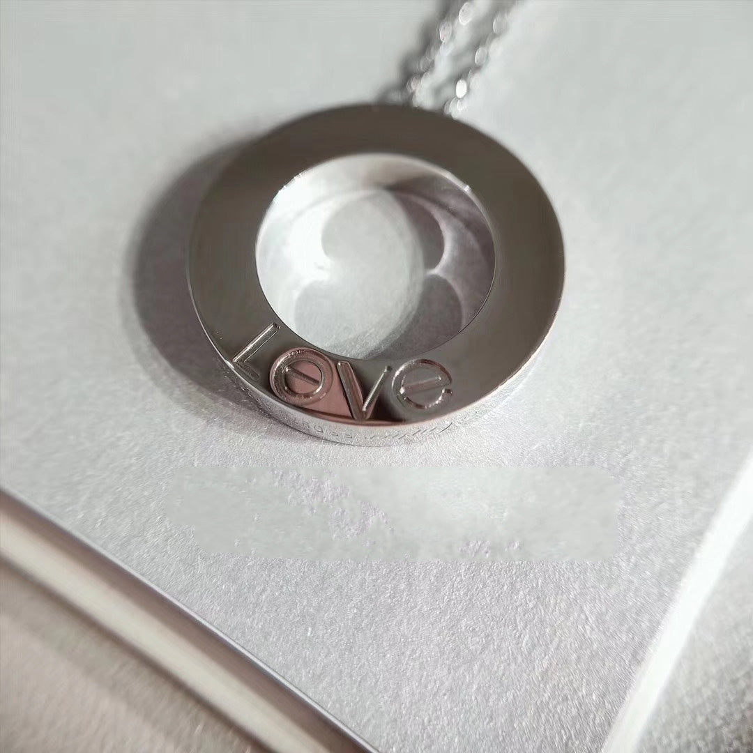 [Imperial] LOVE NECKLACE ADJUSTABLE SILVER