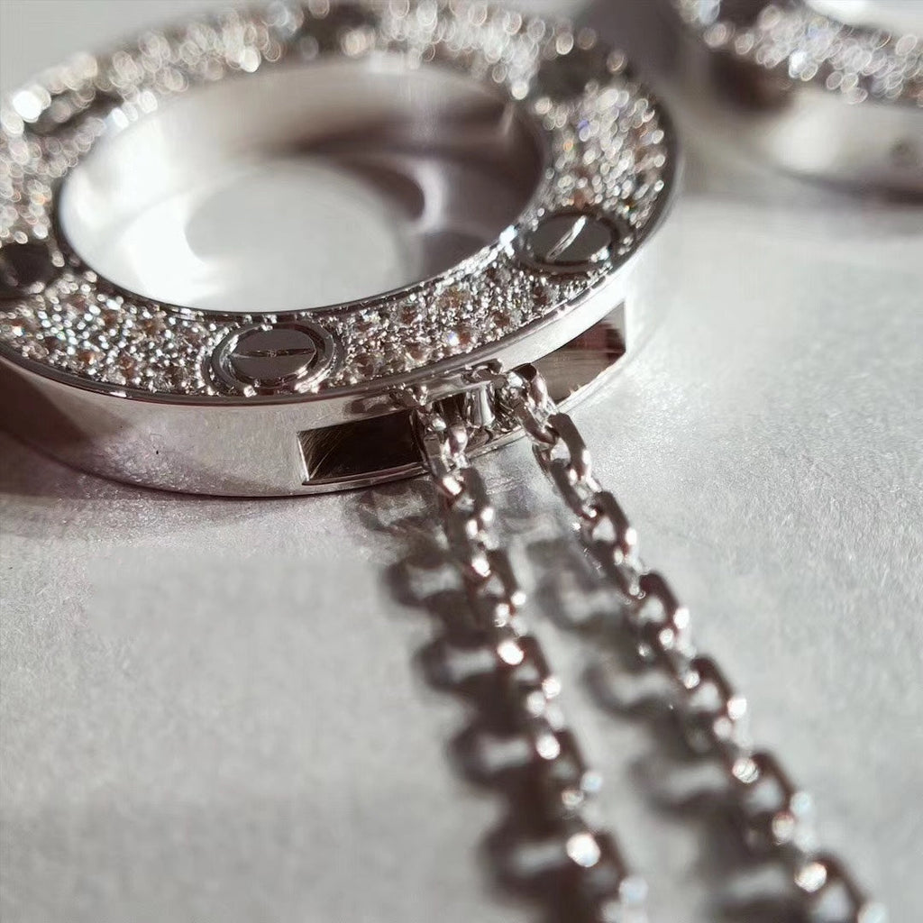 [Imperial] LOVE NECKLACE ADJUSTABLE SILVER