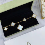 [Imperial] MAGIC CLOVER MOP GOLD BRACELET 5 MOTIFS