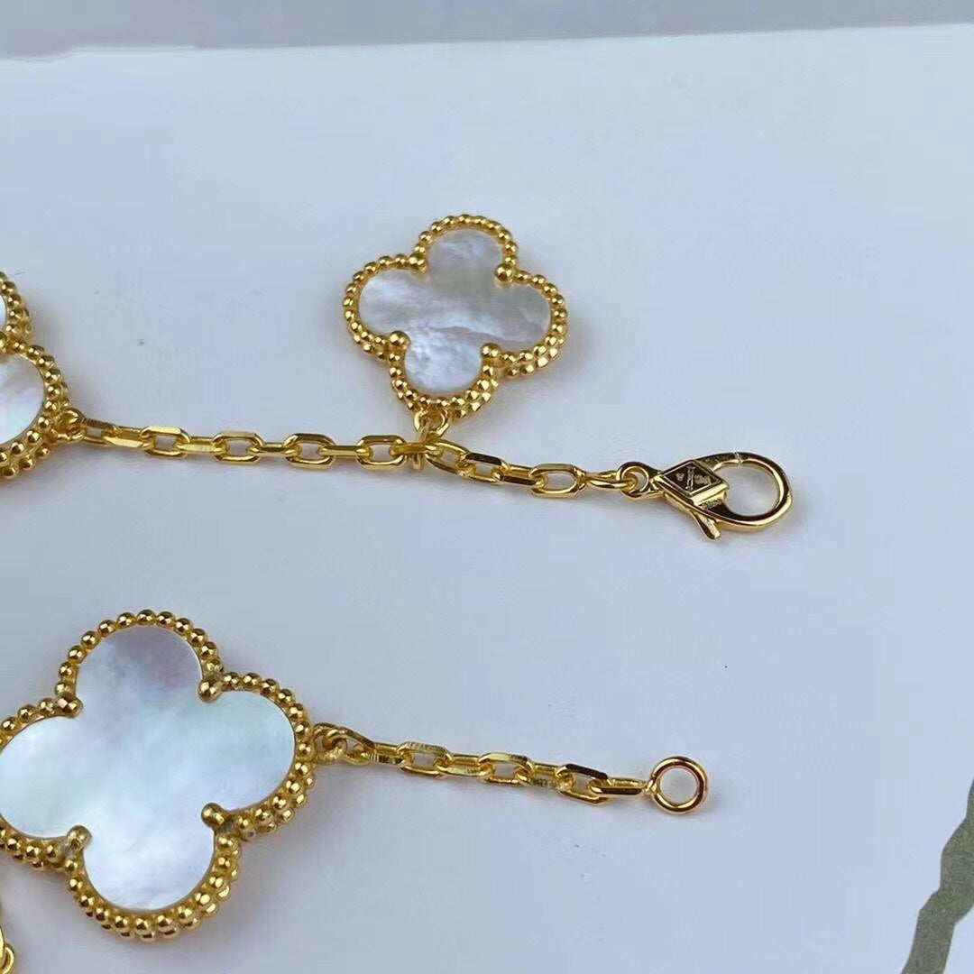 [Imperial] MAGIC CLOVER MOP GOLD BRACELET 5 MOTIFS