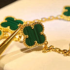 [Imperial]New  CLOVER 5 MOTIF MALACHITE BRACELET COLLECTION