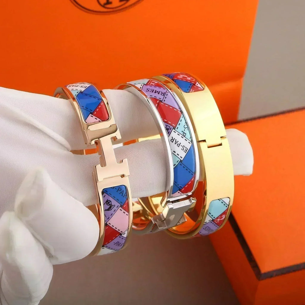 [Imperial] H BRACELET DOTTED BORDER 12MM