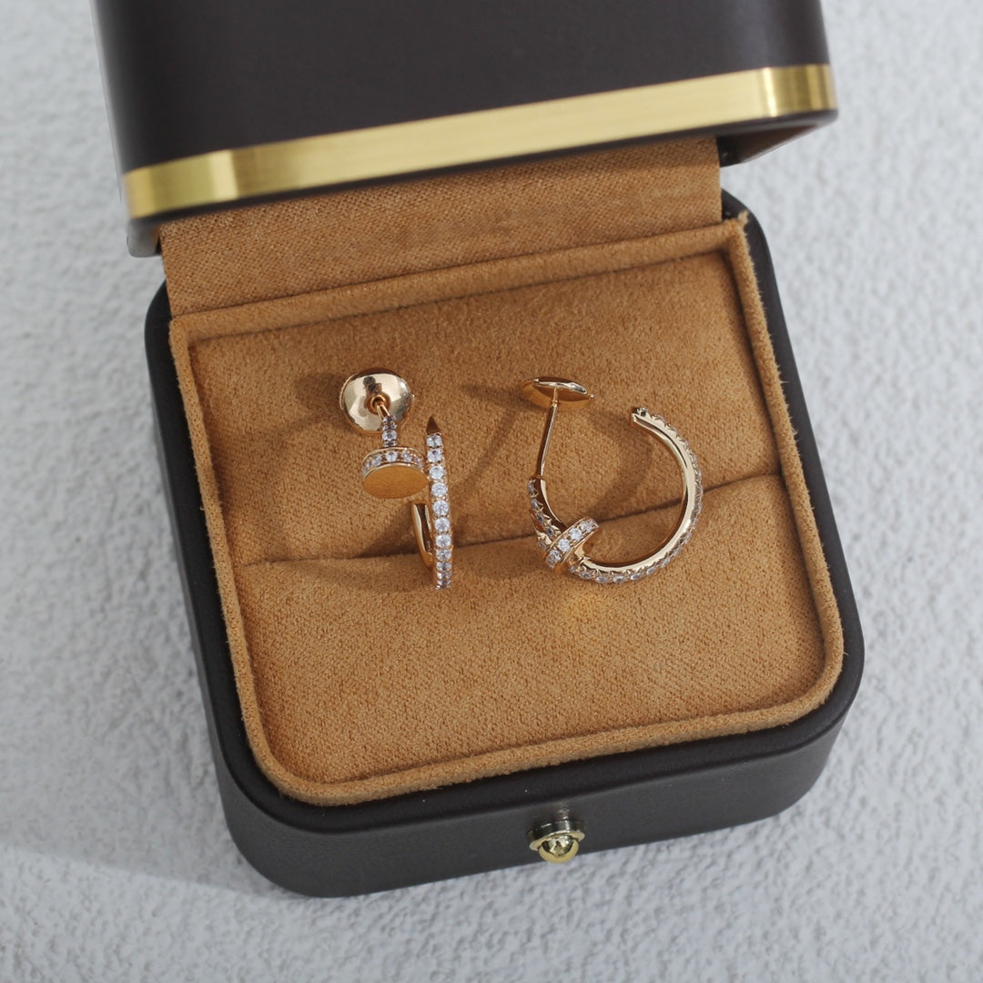[Imperial] JUSTE EARRINGS 12.75MM PINK GOLD DIAMOND