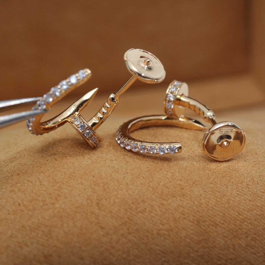 [Imperial] JUSTE EARRINGS 12.75MM PINK GOLD DIAMOND