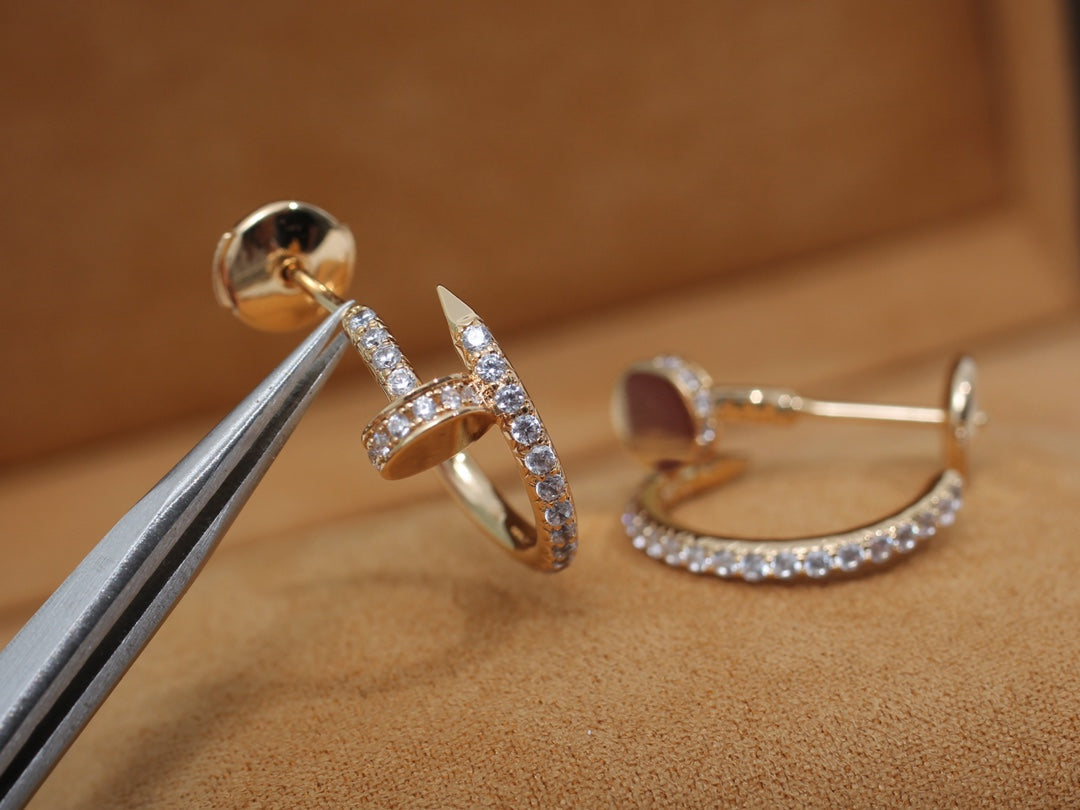 [Imperial] JUSTE EARRINGS 12.75MM PINK GOLD DIAMOND