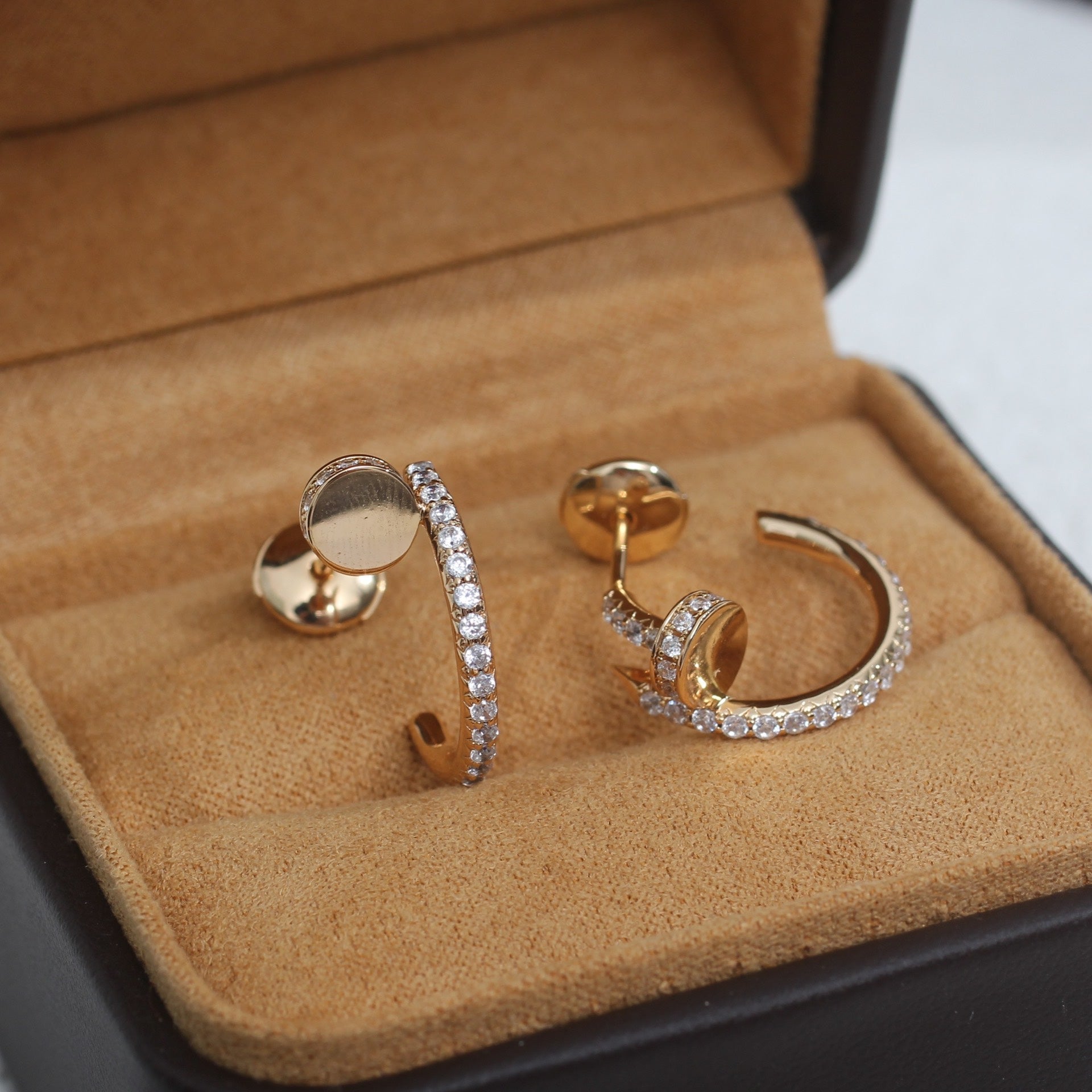 [Imperial] JUSTE EARRINGS 12.75MM PINK GOLD DIAMOND