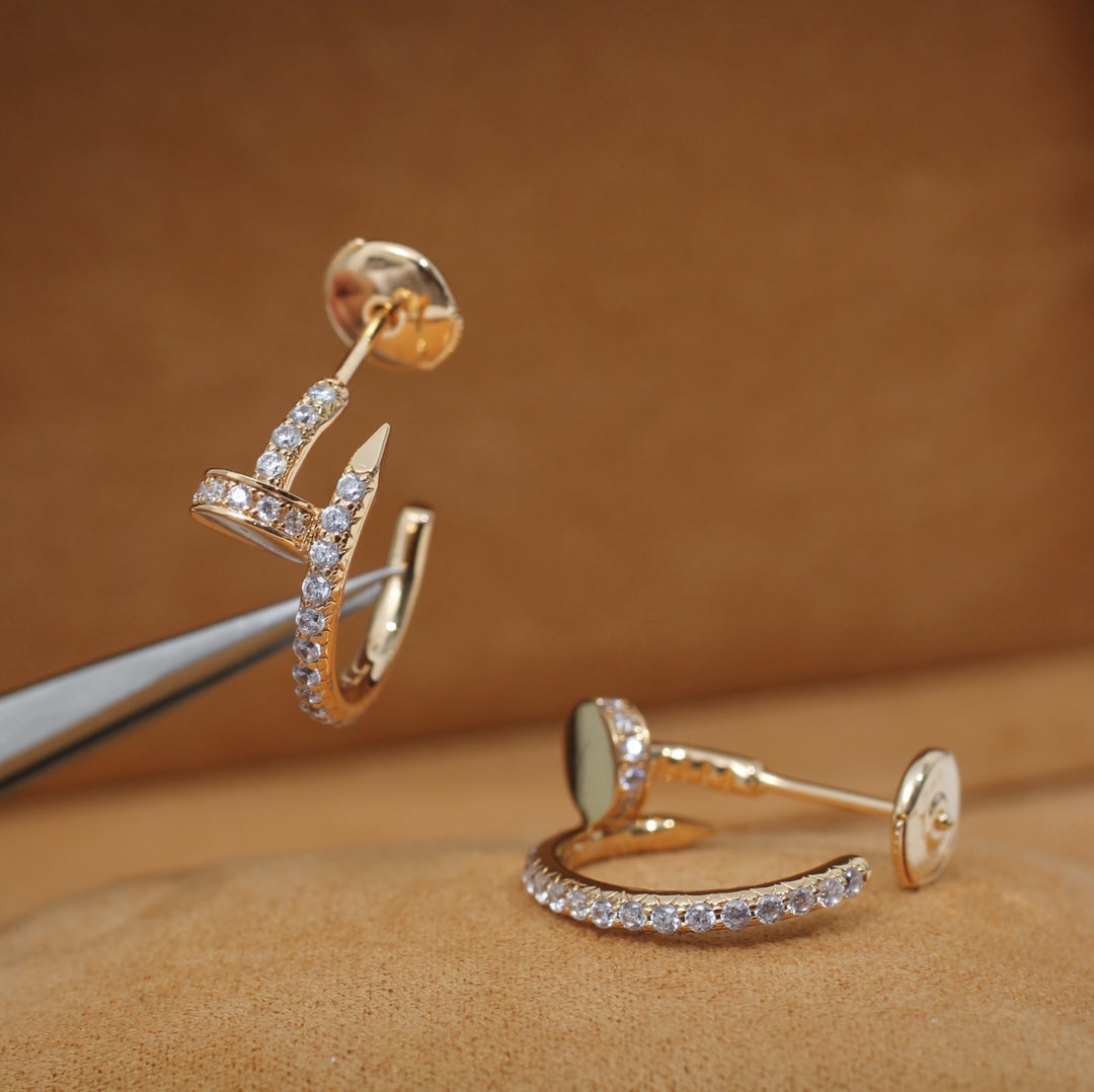 [Imperial] JUSTE EARRINGS 12.75MM PINK GOLD DIAMOND