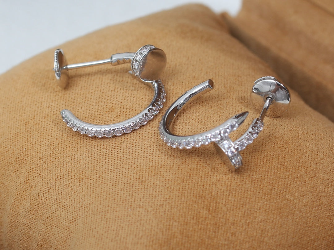 [Imperial] JUSTE EARRINGS 12.75MM SILVER DIAMOND