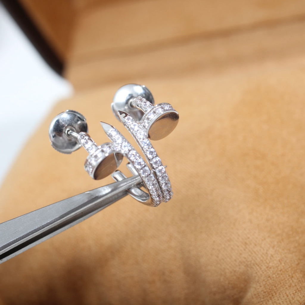 [Imperial] JUSTE EARRINGS 12.75MM SILVER DIAMOND