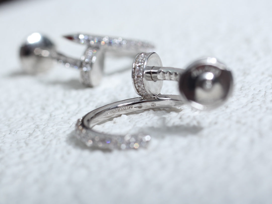 [Imperial] JUSTE EARRINGS 12.75MM SILVER DIAMOND
