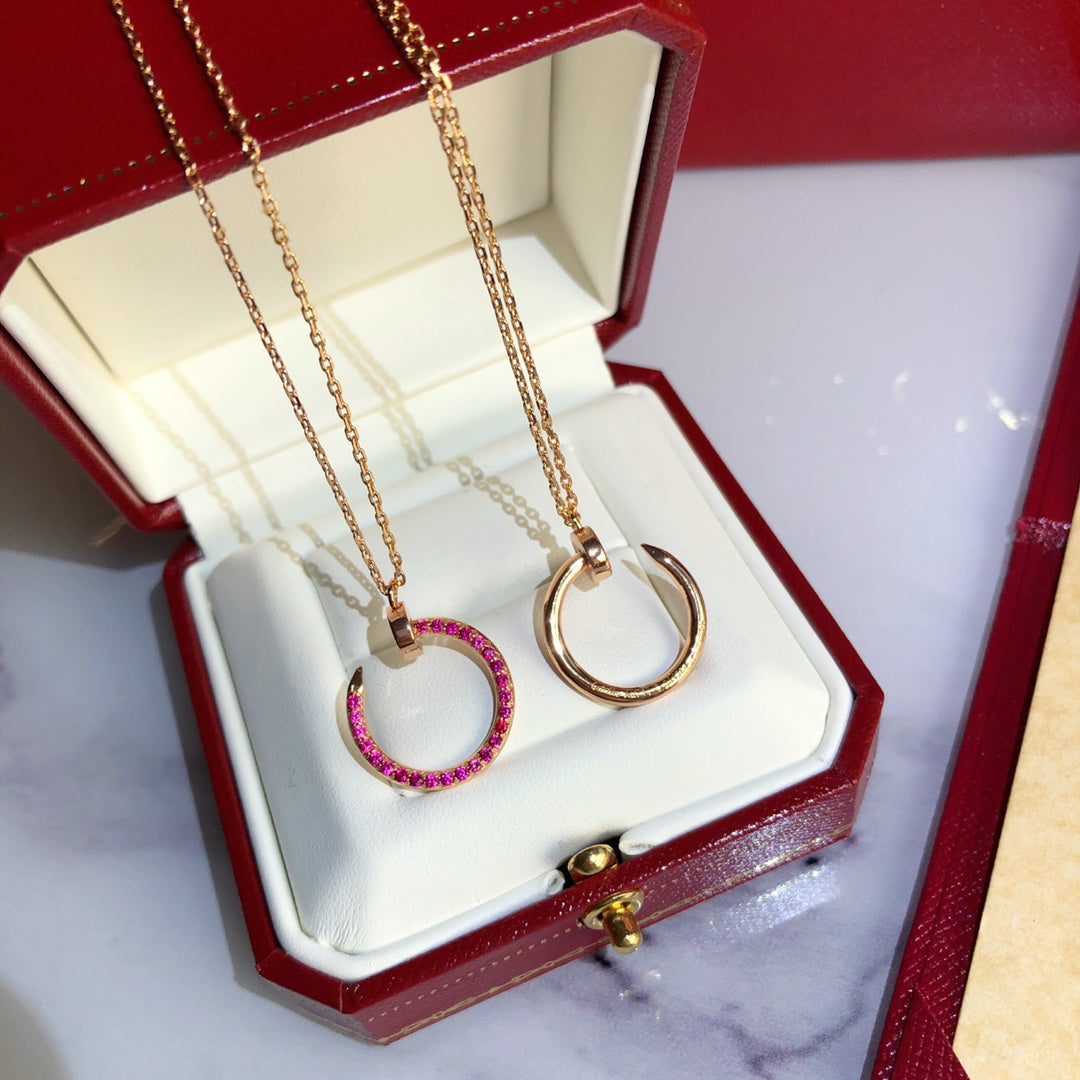 [Imperial] JUSTE NECKLACE GOLD RED DIAMONDS