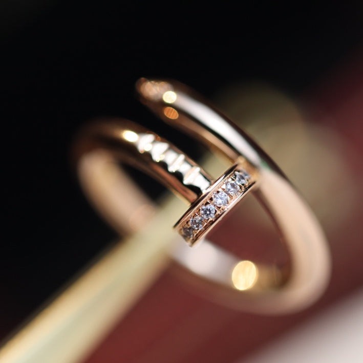 [Imperial] JUSTE RING 2.65MM PINK GOLD DIAMOND