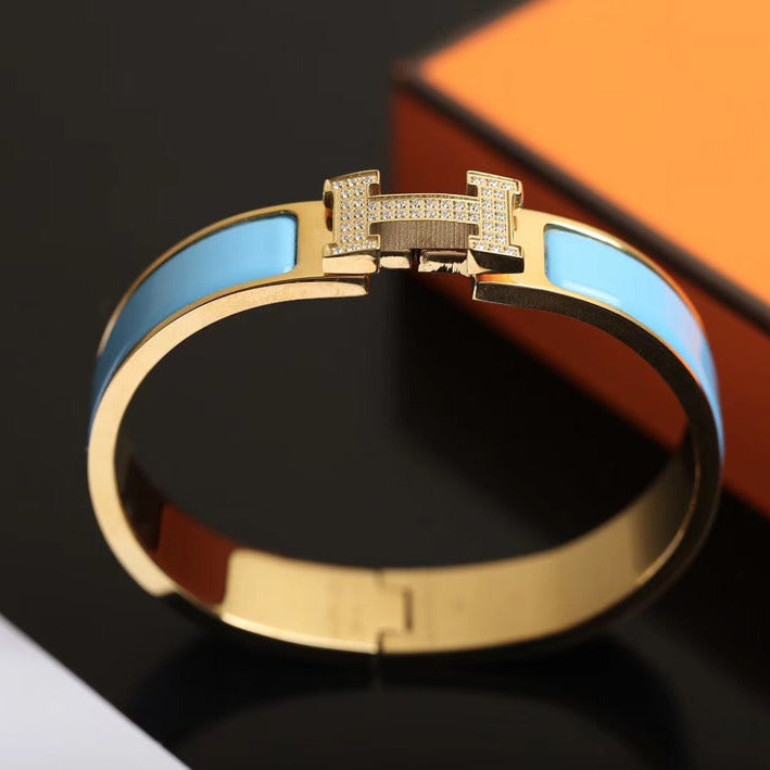 [Imperial] H CLOUD BLUE BRACELET GOLD DIAMOND