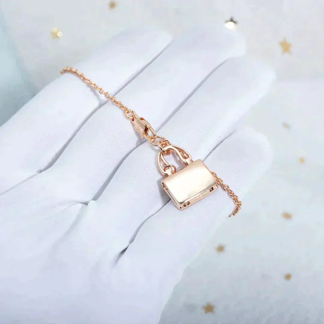 [Imperial] AMULETTE PEDANT ROSE GOLD NECKLACE