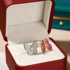 [Imperial] TWIN BUTTERFLY DIAMOND RING