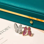 [Imperial] TWIN BUTTERFLY DIAMOND RING