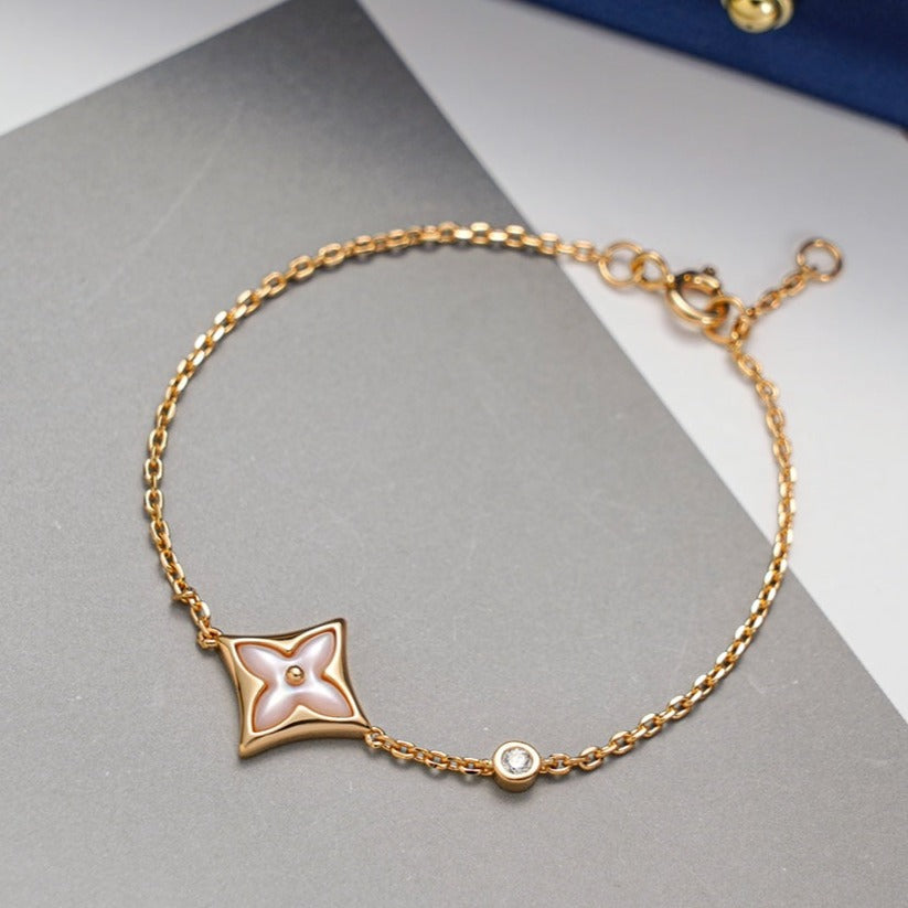 [Imperial] STAR 1 DIAMOND PINK GOLD BRACELET