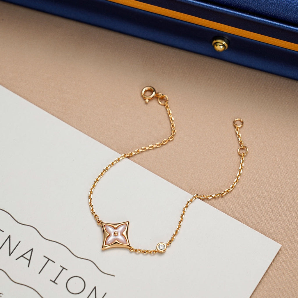 [Imperial] STAR 1 DIAMOND PINK GOLD BRACELET