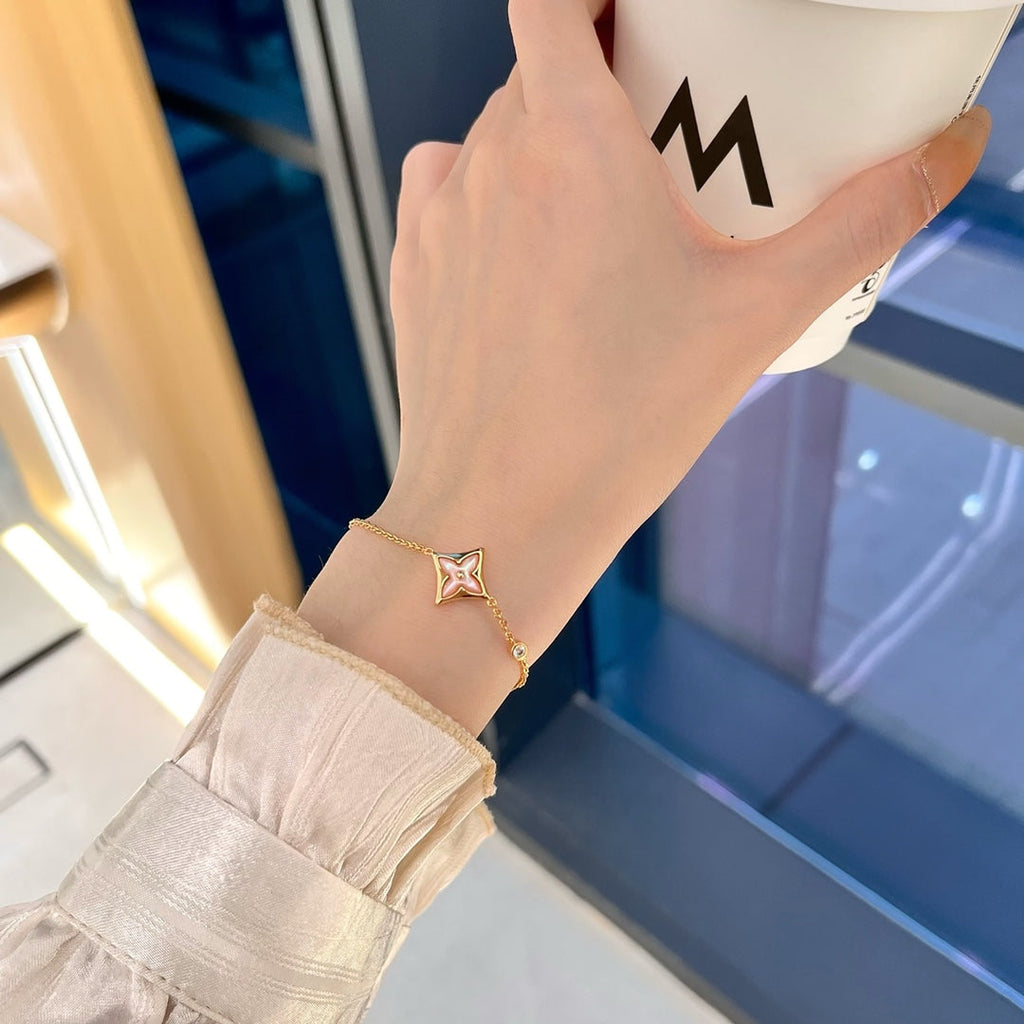 [Imperial] STAR 1 DIAMOND PINK GOLD BRACELET