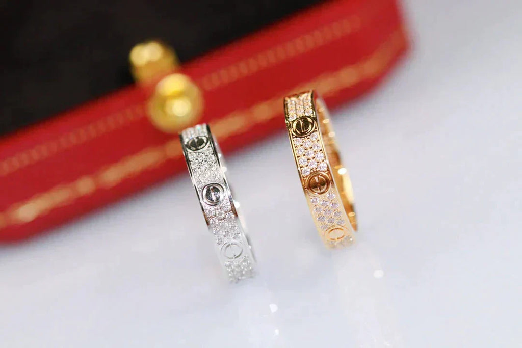 [Imperial] LOVE RING 3.6MM DIAMOND PAVED