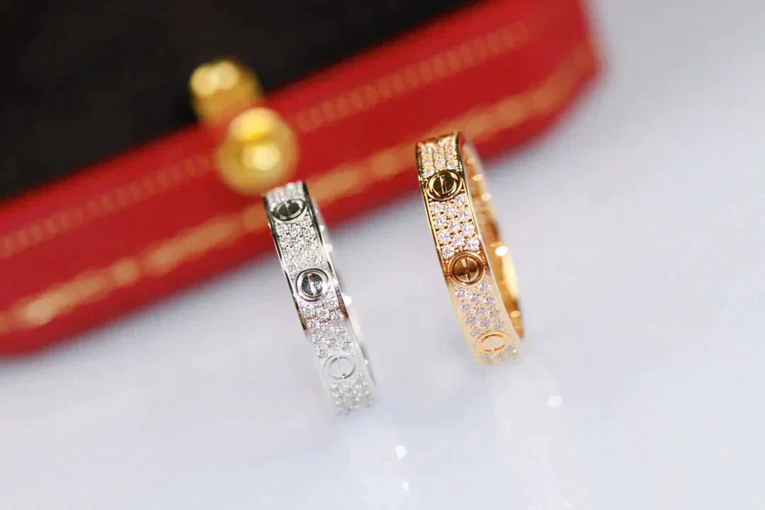 [Imperial] LOVE RING 3.6MM DIAMOND PAVED