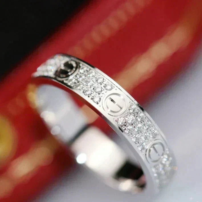 [Imperial] LOVE RING 3.6MM DIAMOND PAVED