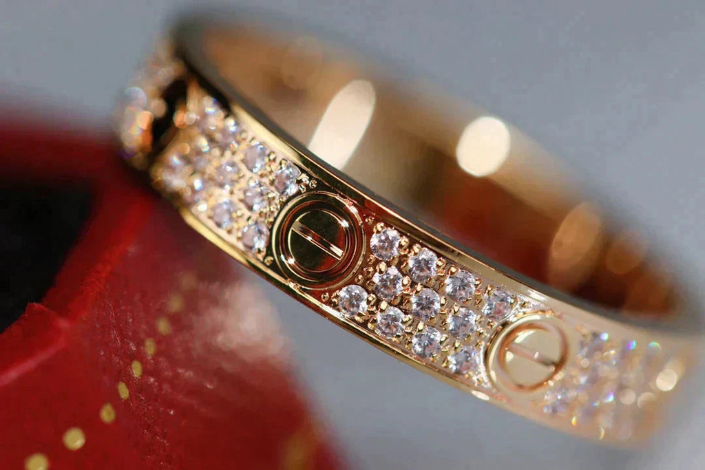 [Imperial] LOVE RING 3.6MM DIAMOND PAVED