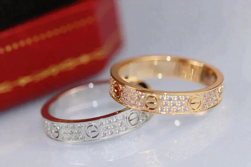 [Imperial] LOVE RING 3.6MM DIAMOND PAVED